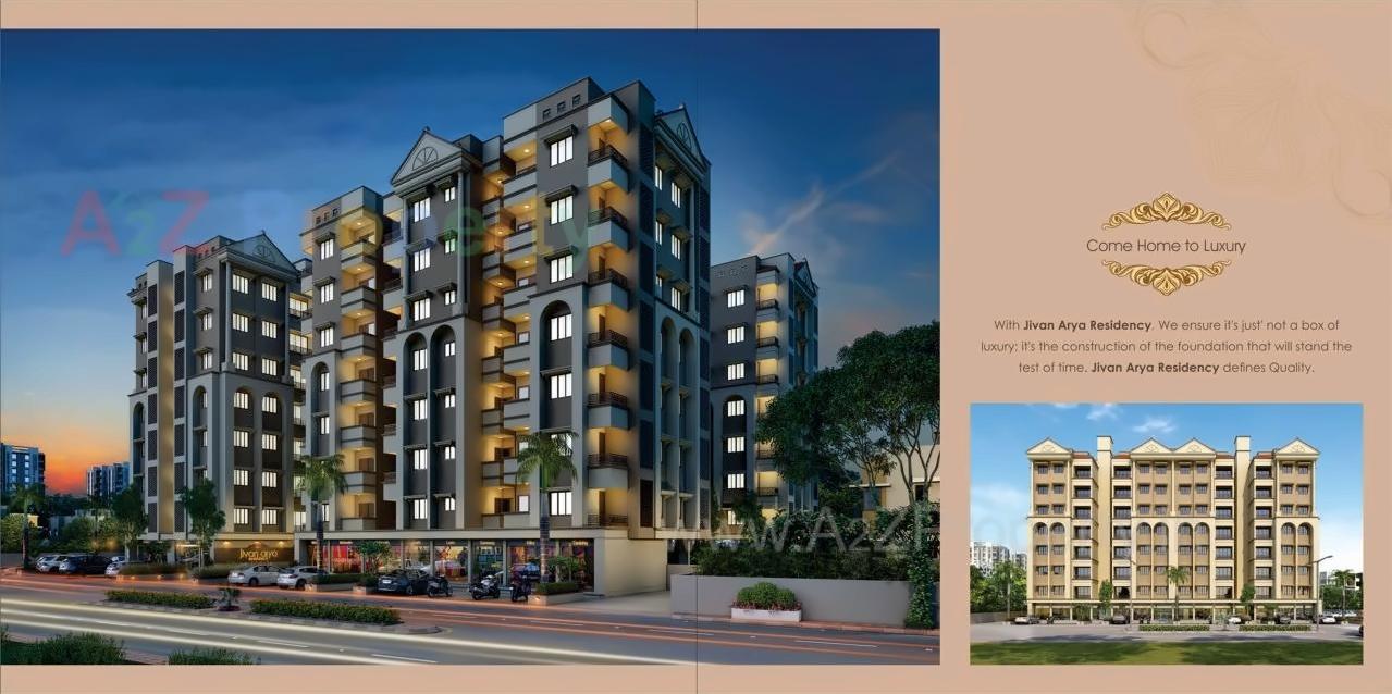 3D Elevation of real estate project Jivan Arya Residency located at Vastral, Ahmedabad, Gujarat