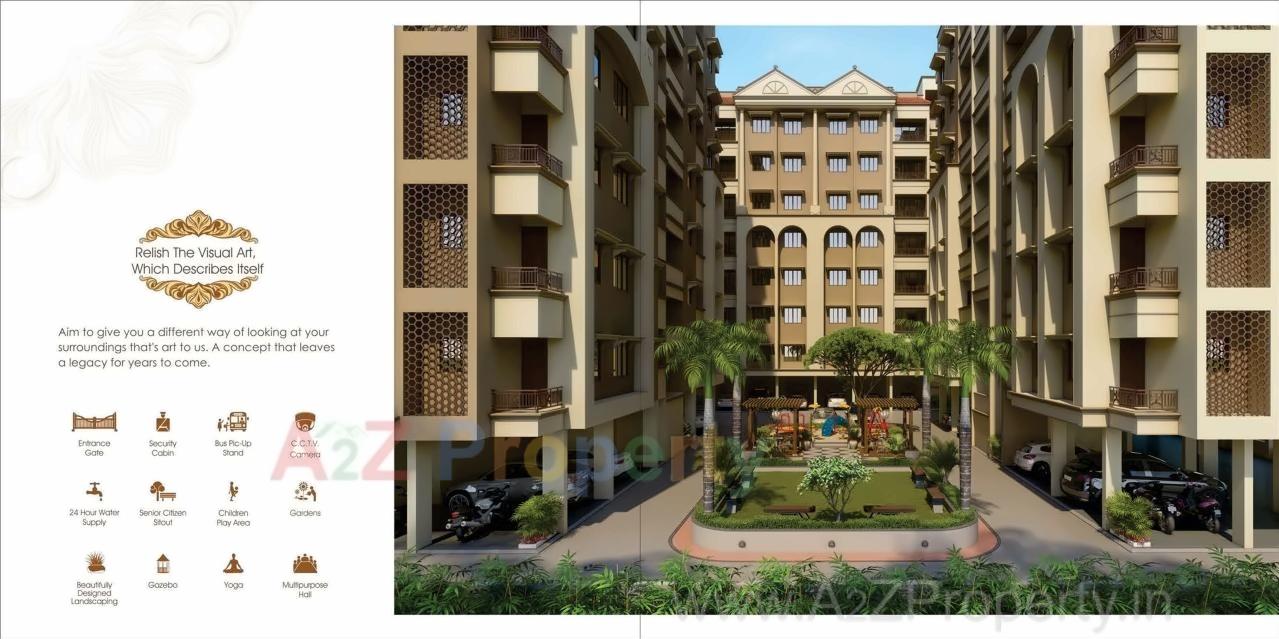 3D Elevation of real estate project Jivan Arya Residency located at Vastral, Ahmedabad, Gujarat