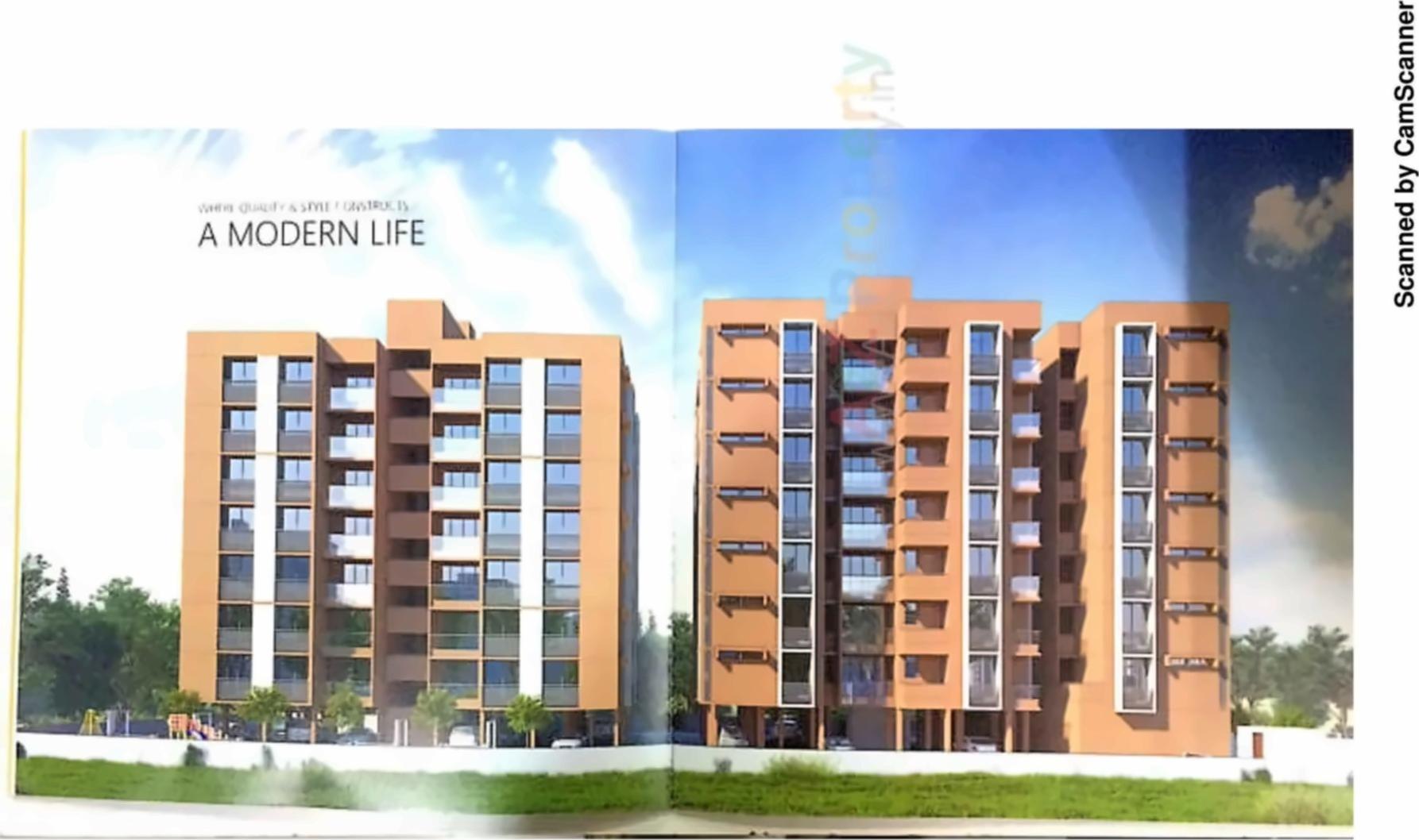 3D Elevation of real estate project Jivan Veera located at Vastral, Ahmedabad, Gujarat