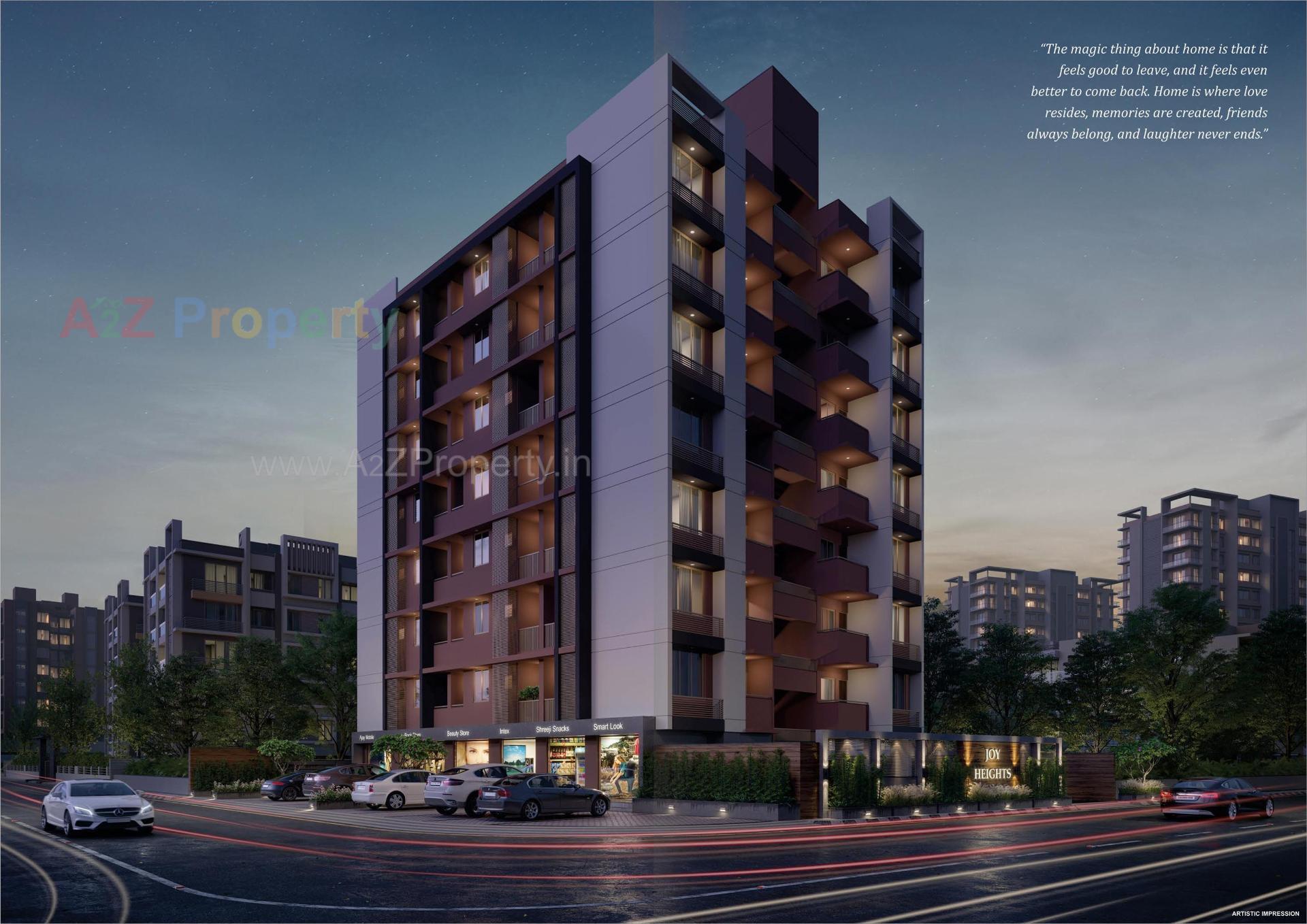 3D Elevation of real estate project Joy Heights located at Ahmedabad, Ahmedabad, Gujarat