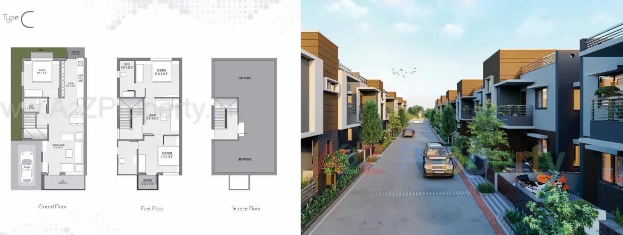 Layout of real estate project Jp Residency located at Dhandhuka, Ahmedabad, Gujarat