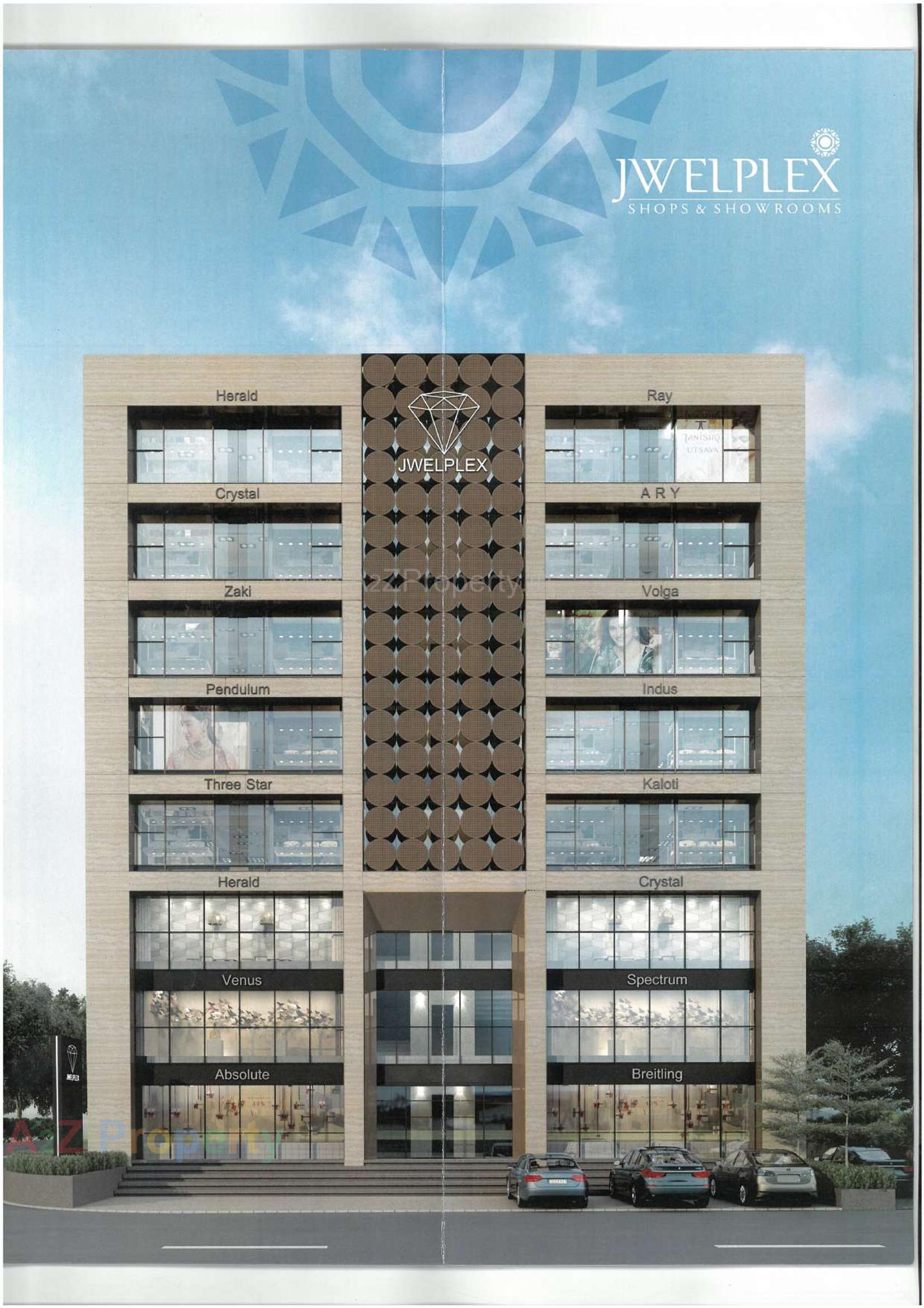 3D Elevation of real estate project Jwelplex located at Navrangpura, Ahmedabad, Gujarat