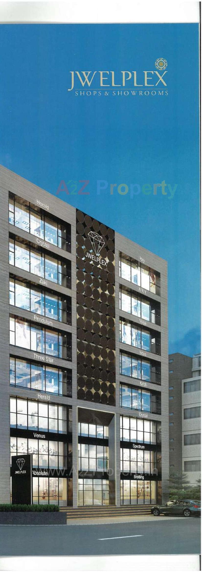 3D Elevation of real estate project Jwelplex located at Navrangpura, Ahmedabad, Gujarat