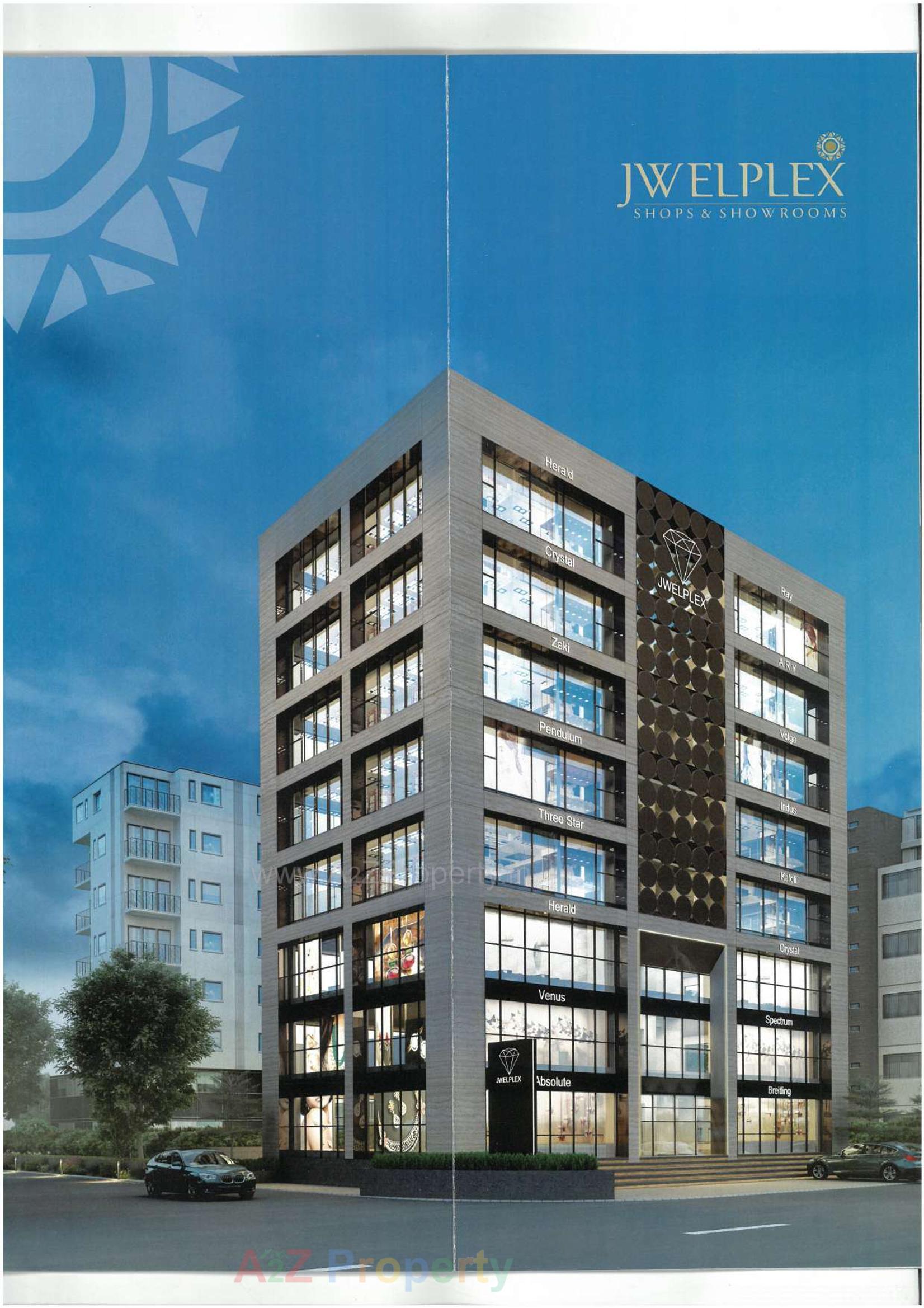 3D Elevation of real estate project Jwelplex located at Navrangpura, Ahmedabad, Gujarat
