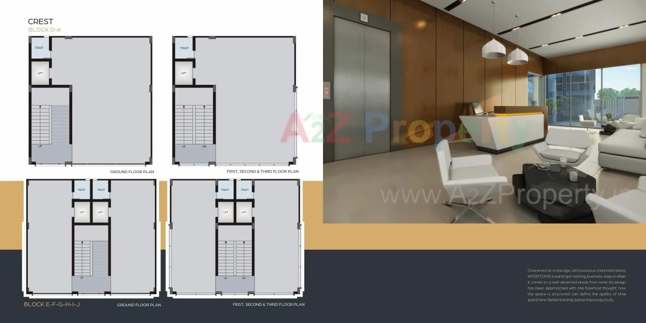 Layout of real estate project K P Epitome located at Makarba, Ahmedabad, Gujarat