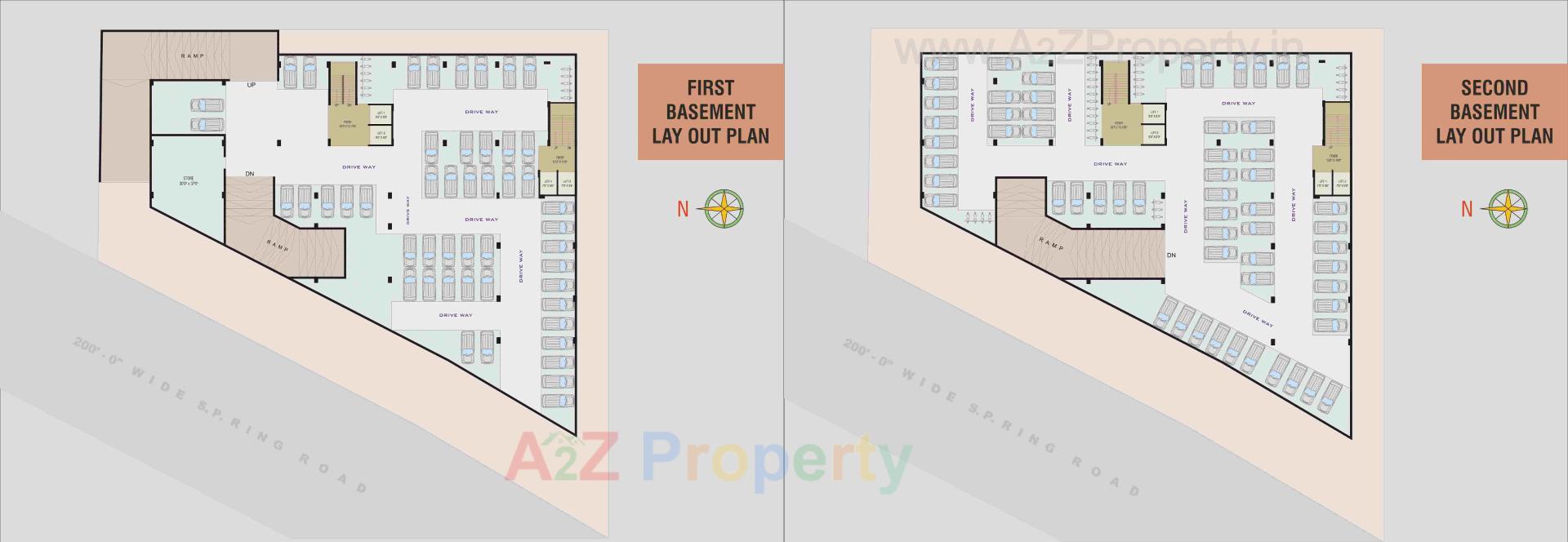 Layout of real estate project K Star Business Hub located at Muthiya, Ahmedabad, Gujarat