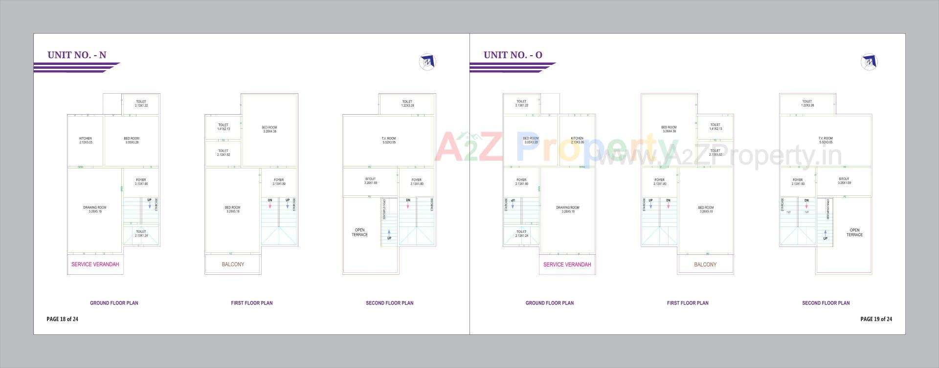 Layout of real estate project Kahan Villa located at Geratpur, Ahmedabad, Gujarat