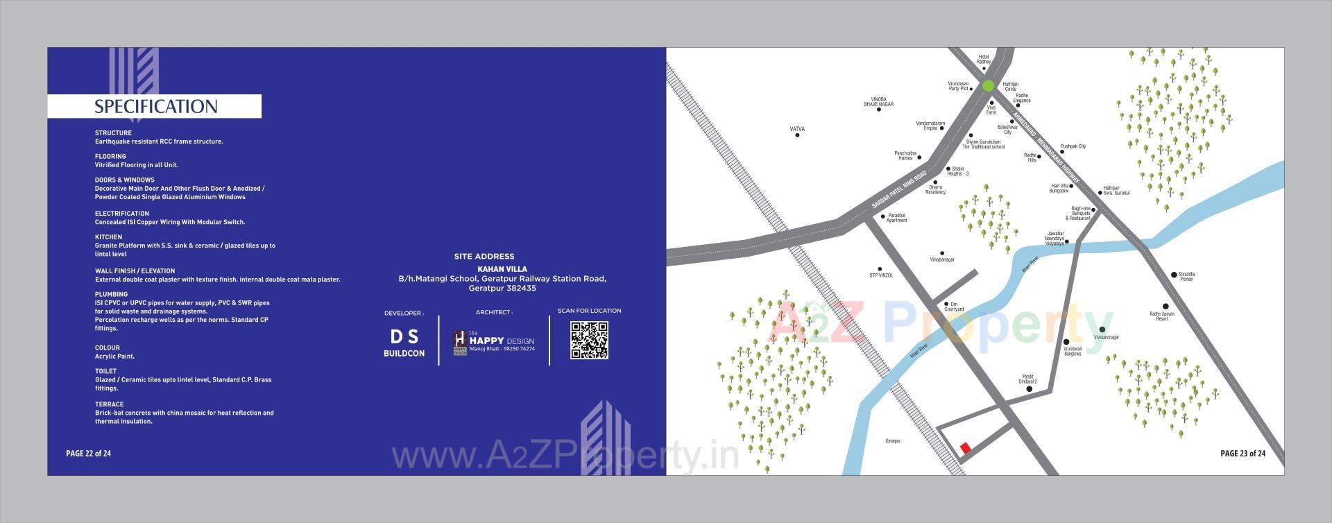  of real estate project Kahan Villa located at Geratpur, Ahmedabad, Gujarat