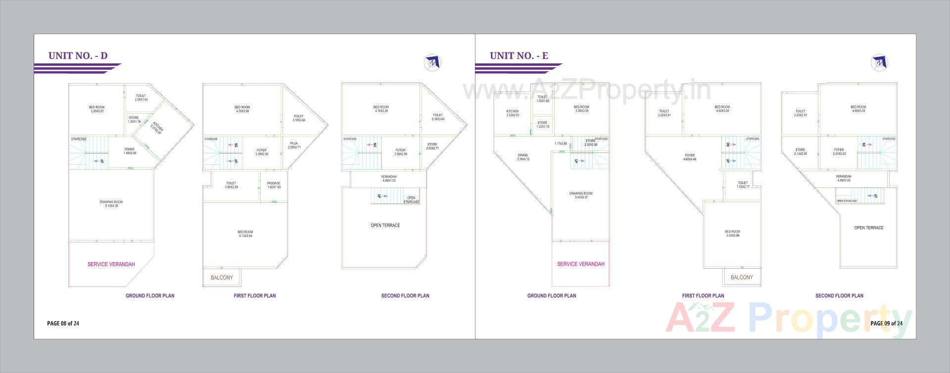 Layout of real estate project Kahan Villa located at Geratpur, Ahmedabad, Gujarat
