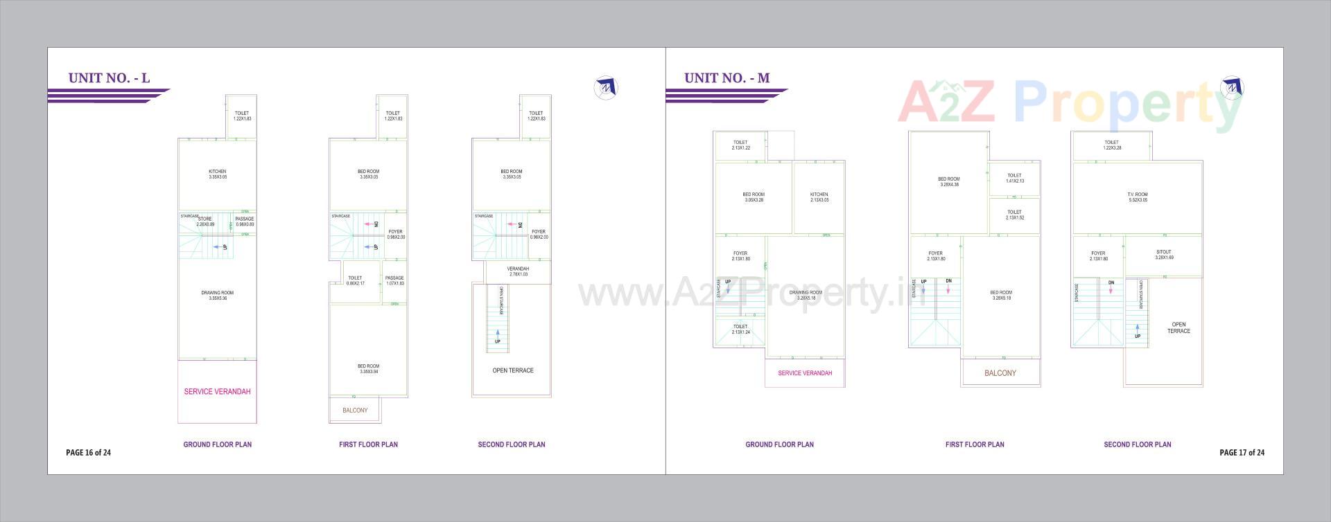 Layout of real estate project Kahan Villa located at Geratpur, Ahmedabad, Gujarat