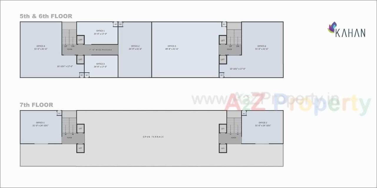 Layout of real estate project Kahan located at Odhav, Ahmedabad, Gujarat