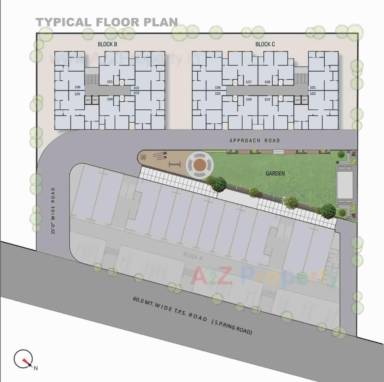 Layout of real estate project Kahan located at Odhav, Ahmedabad, Gujarat