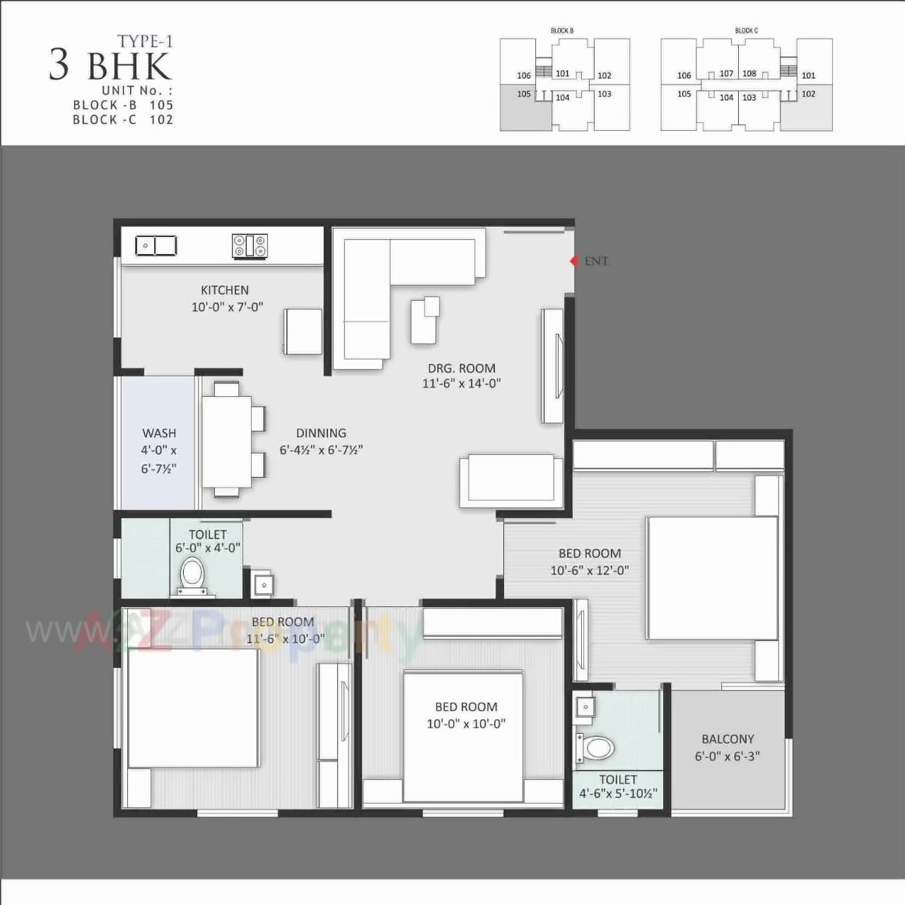 Layout of real estate project Kahan located at Odhav, Ahmedabad, Gujarat