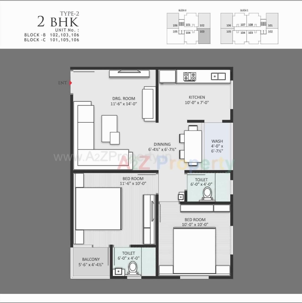 Layout of real estate project Kahan located at Odhav, Ahmedabad, Gujarat
