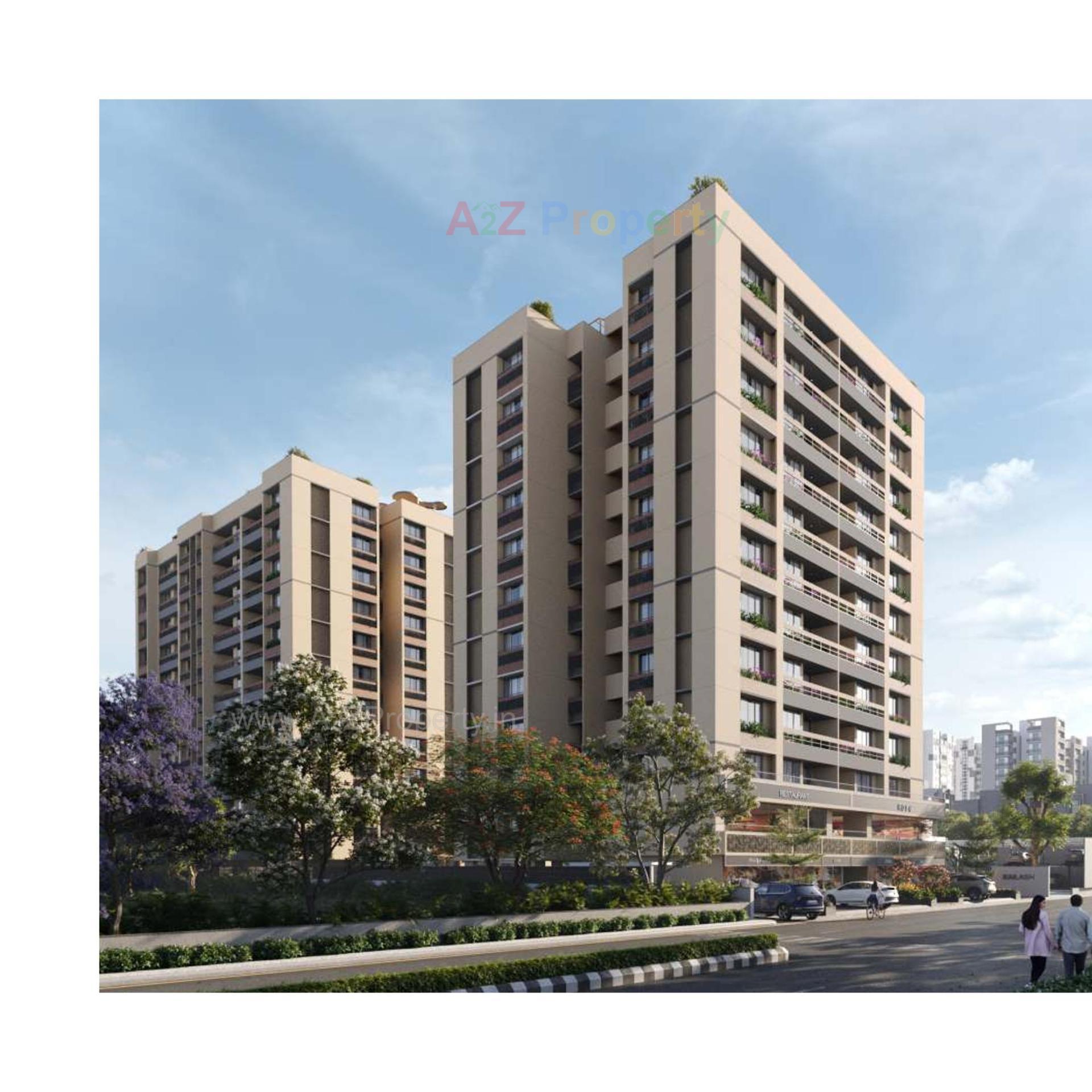 3D Elevation of real estate project Kailash Aura located at Chiloda, Ahmedabad, Gujarat