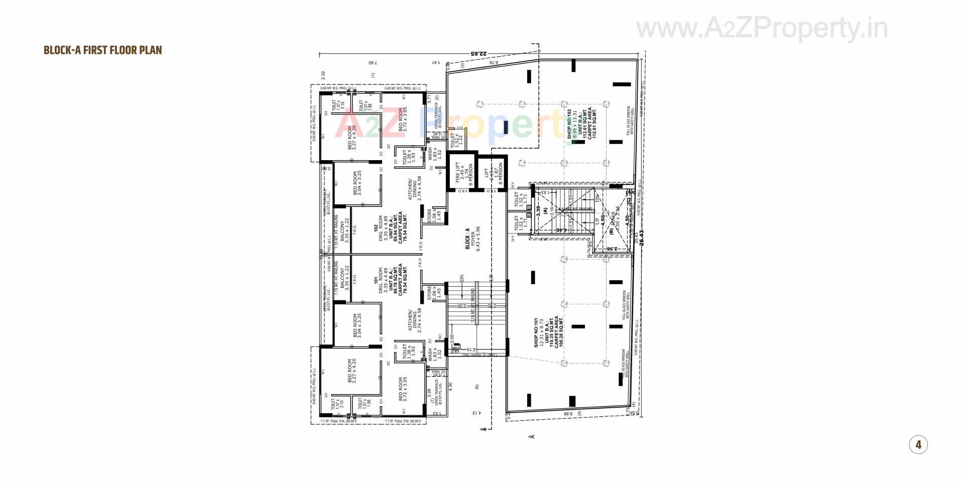 Layout of real estate project Kailash Aura located at Chiloda, Ahmedabad, Gujarat