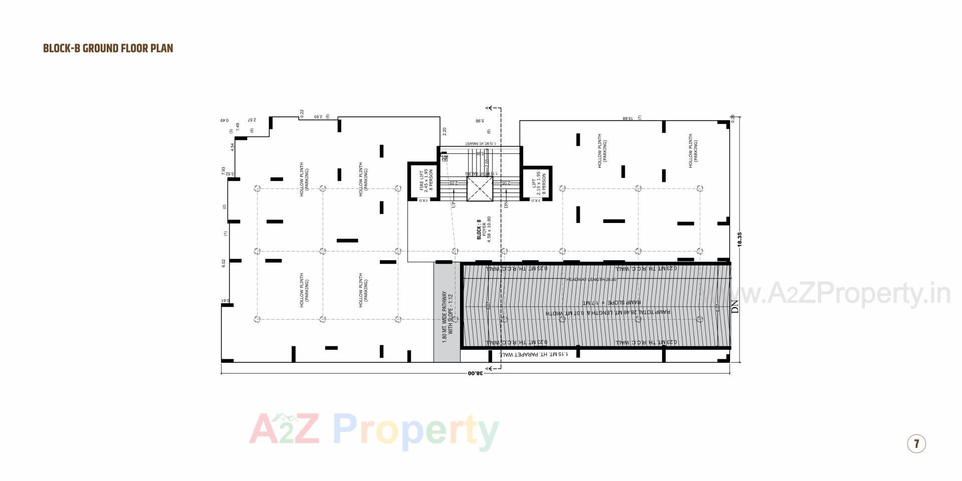 Layout of real estate project Kailash Aura located at Chiloda, Ahmedabad, Gujarat