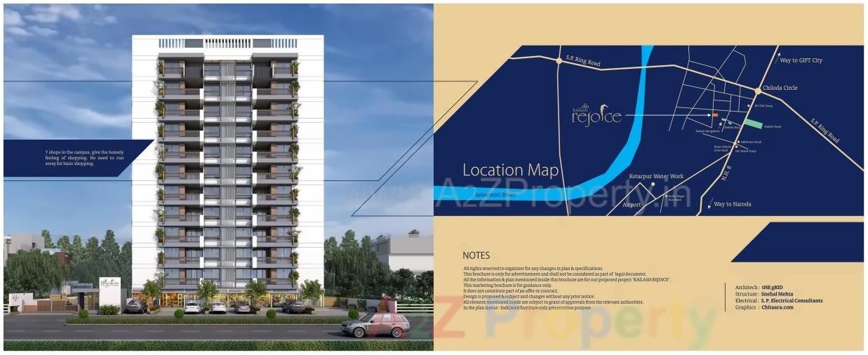  of real estate project Kailash Rejoice located at Nana-chiloda, Ahmedabad, Gujarat