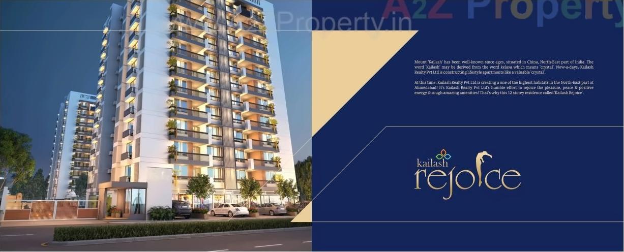3D Elevation of real estate project Kailash Rejoice located at Nana-chiloda, Ahmedabad, Gujarat