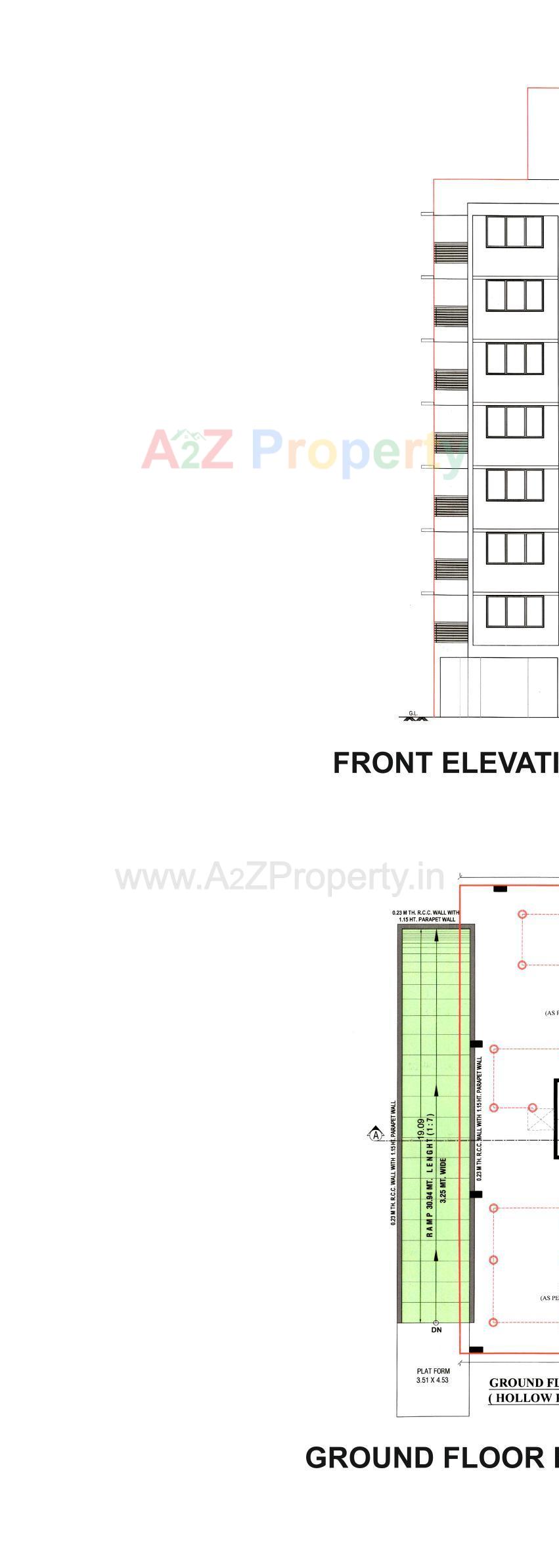 Layout of real estate project Kajal Blossom located at Shekhapur--khanpur, Ahmedabad, Gujarat