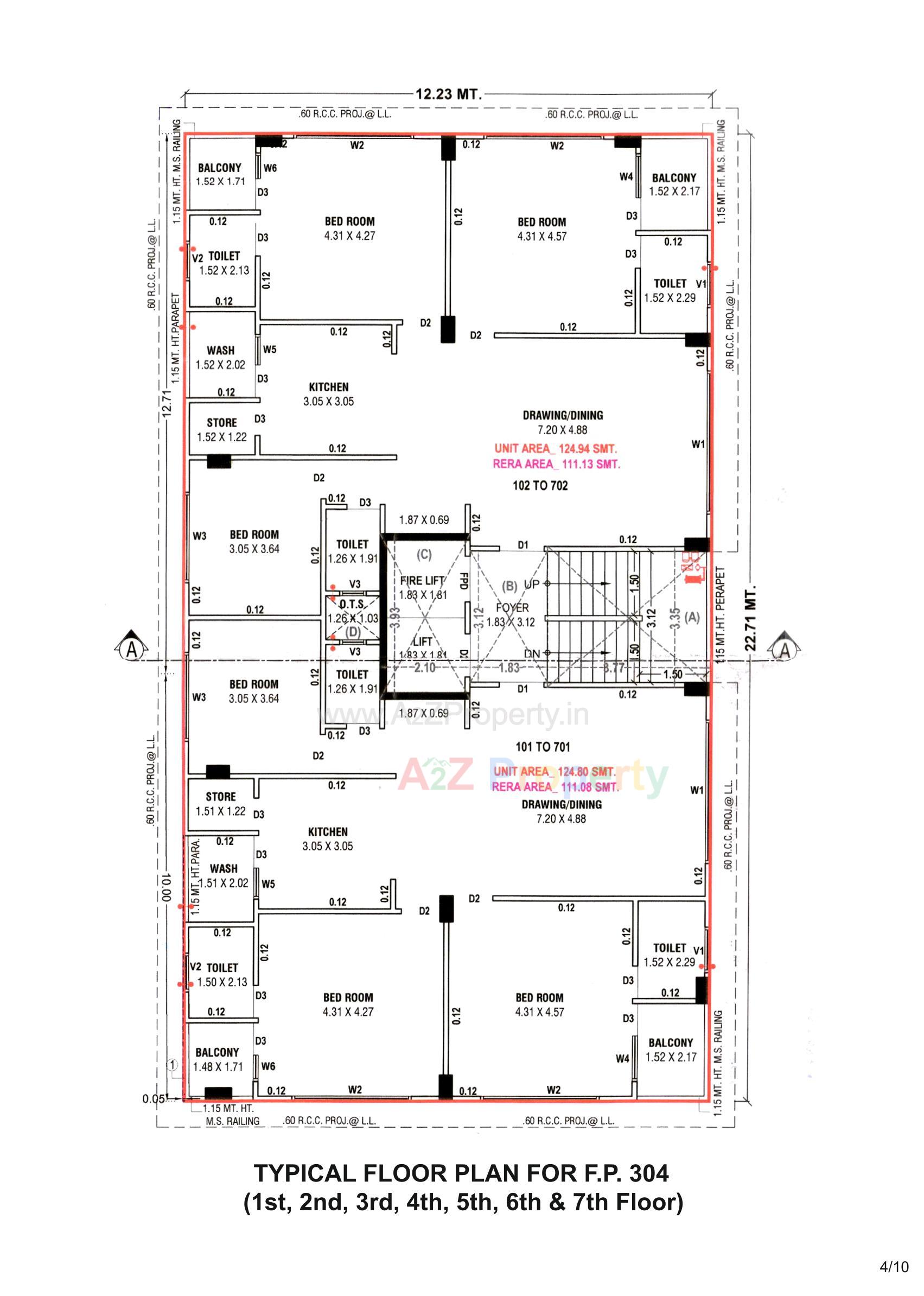 Layout of real estate project Kajal Blossom located at Shekhapur--khanpur, Ahmedabad, Gujarat