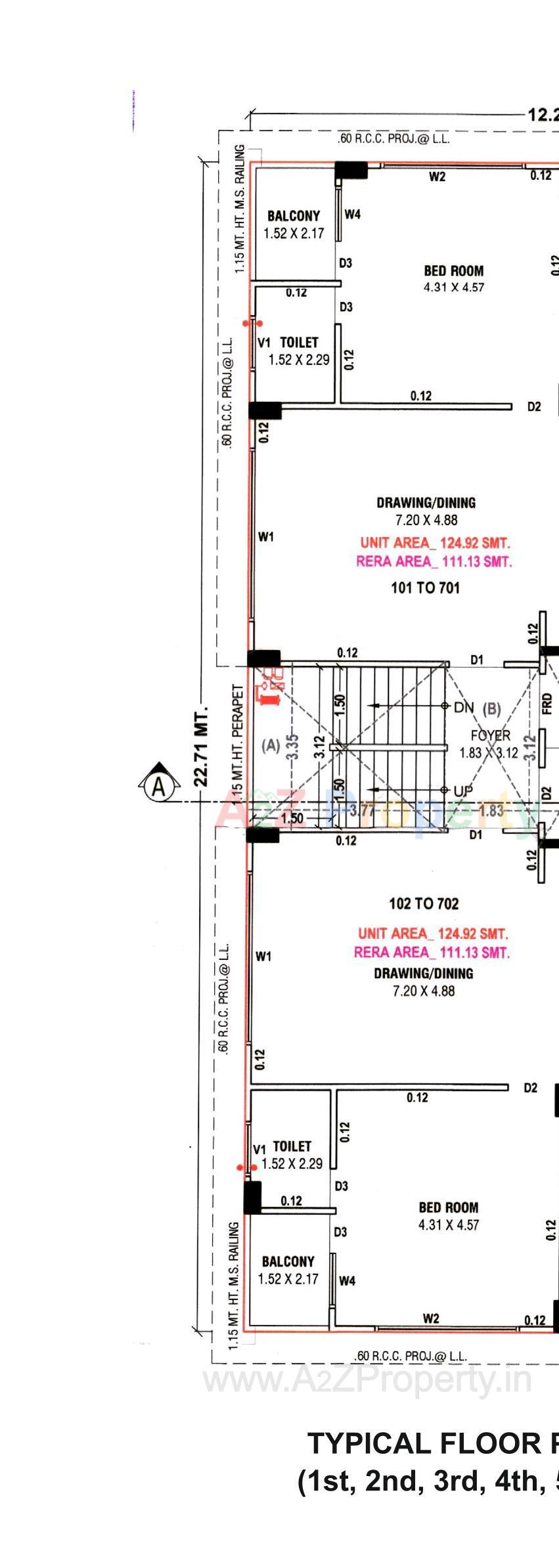 Layout of real estate project Kajal Blossom located at Shekhapur--khanpur, Ahmedabad, Gujarat