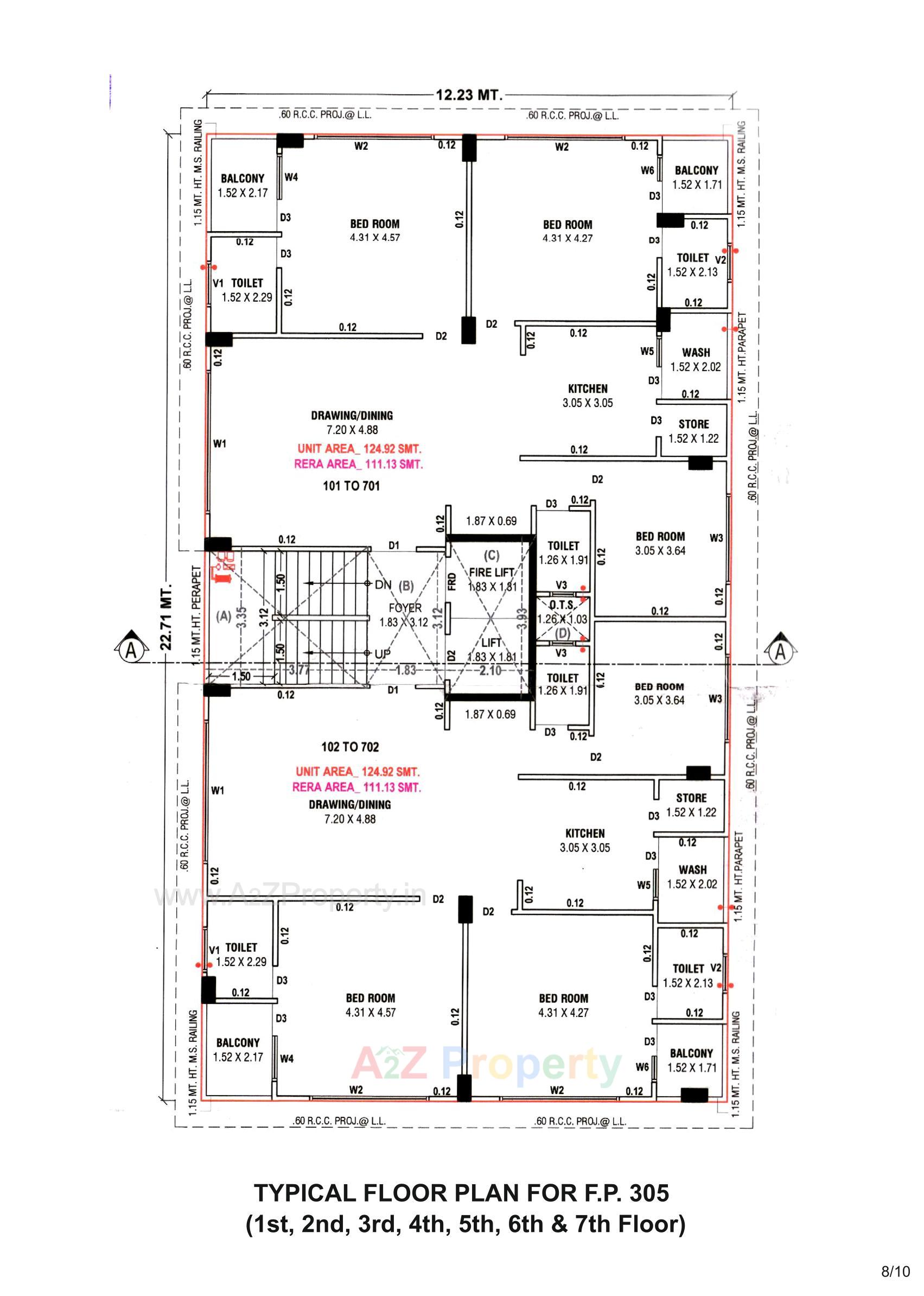 Layout of real estate project Kajal Blossom located at Shekhapur--khanpur, Ahmedabad, Gujarat