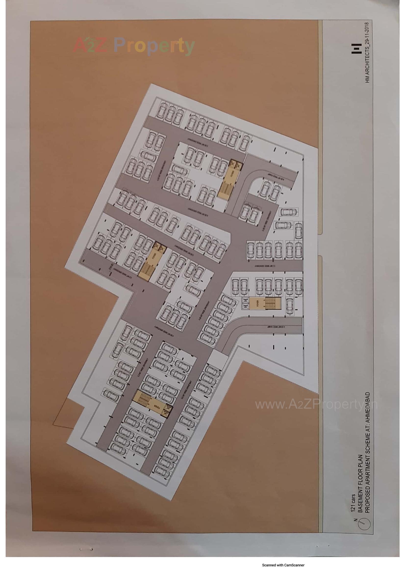 Layout of real estate project Kala Samartheshwar located at Ellisbridge, Ahmedabad, Gujarat