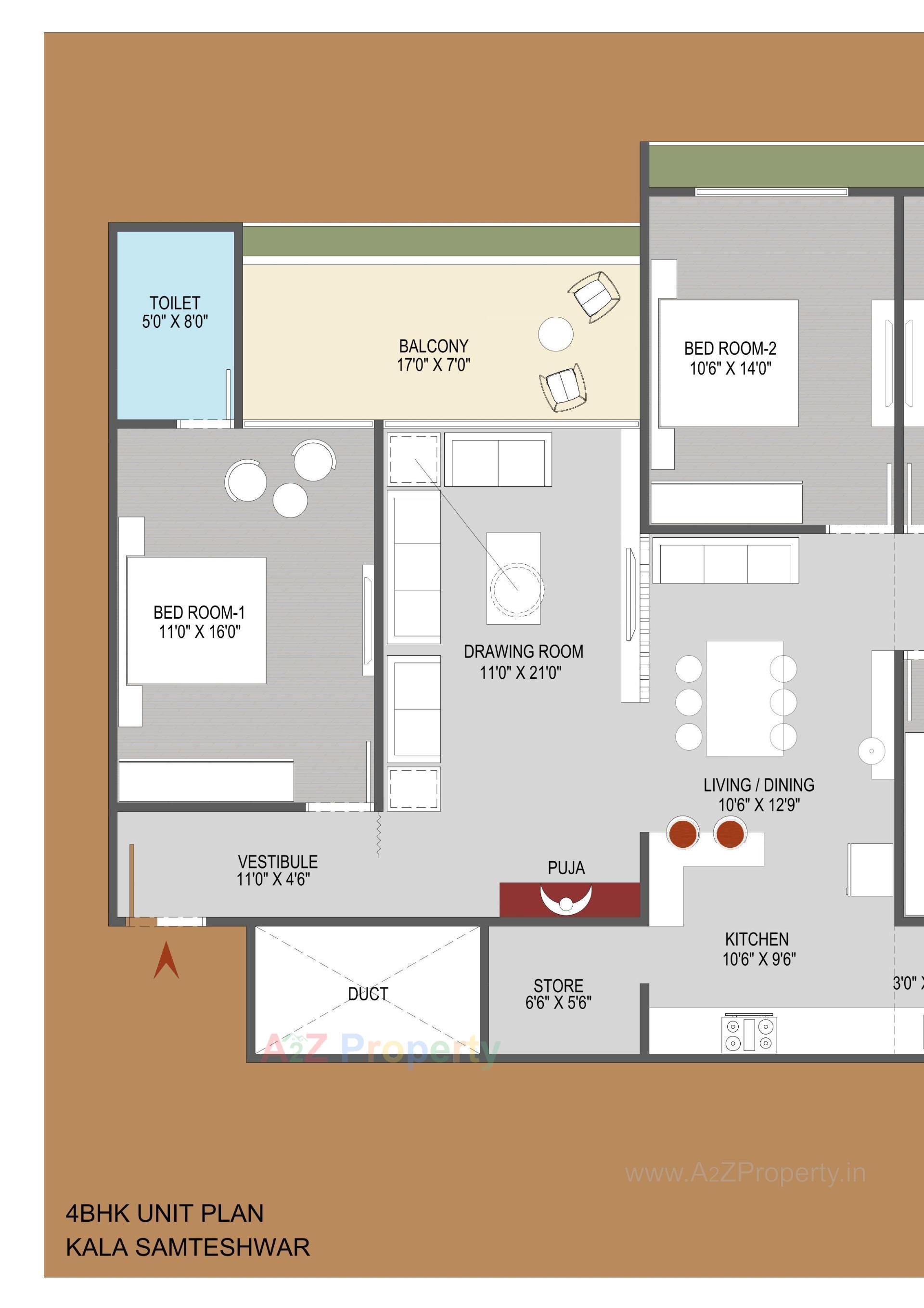 Layout of real estate project Kala Samartheshwar located at Ellisbridge, Ahmedabad, Gujarat