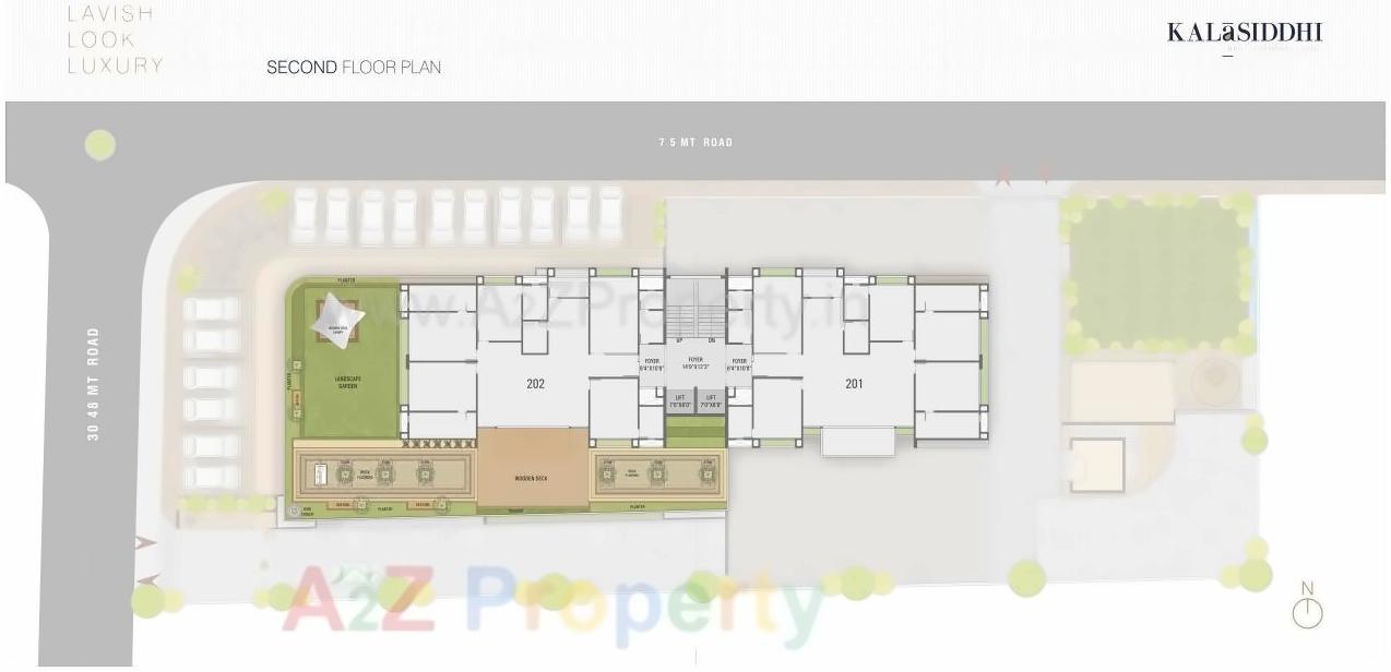 Layout of real estate project Kala Siddhi located at Changispur, Ahmedabad, Gujarat