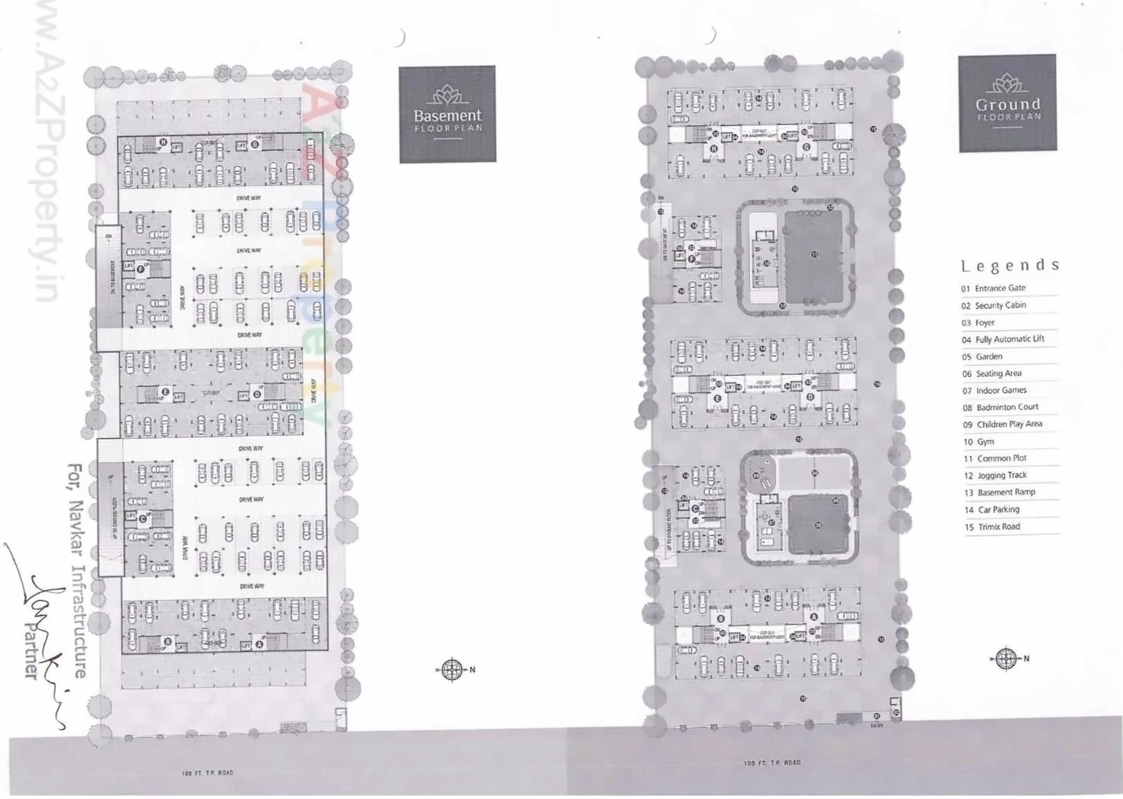 Layout of real estate project Kaladham located at Chandkheda, Ahmedabad, Gujarat