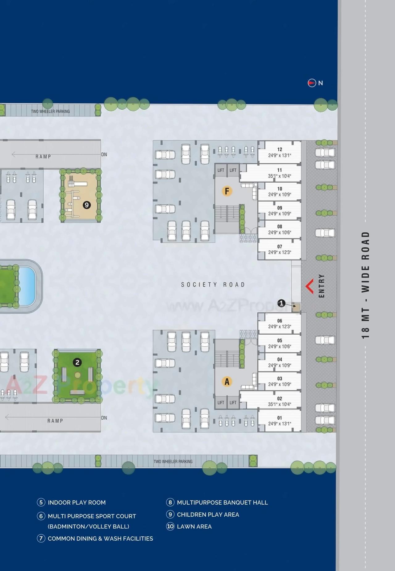 Layout of real estate project Kalash Enclave located at Ahmedabad, Ahmedabad, Gujarat