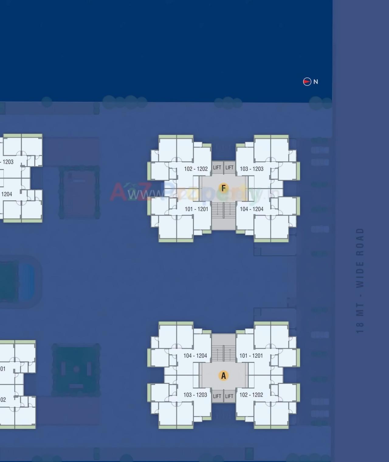 Layout of real estate project Kalash Enclave located at Ahmedabad, Ahmedabad, Gujarat