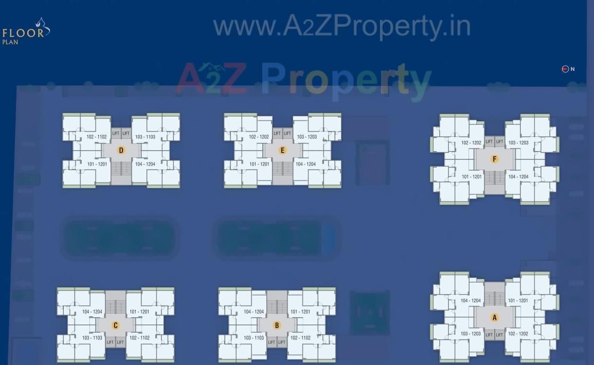 Layout of real estate project Kalash Enclave located at Ahmedabad, Ahmedabad, Gujarat