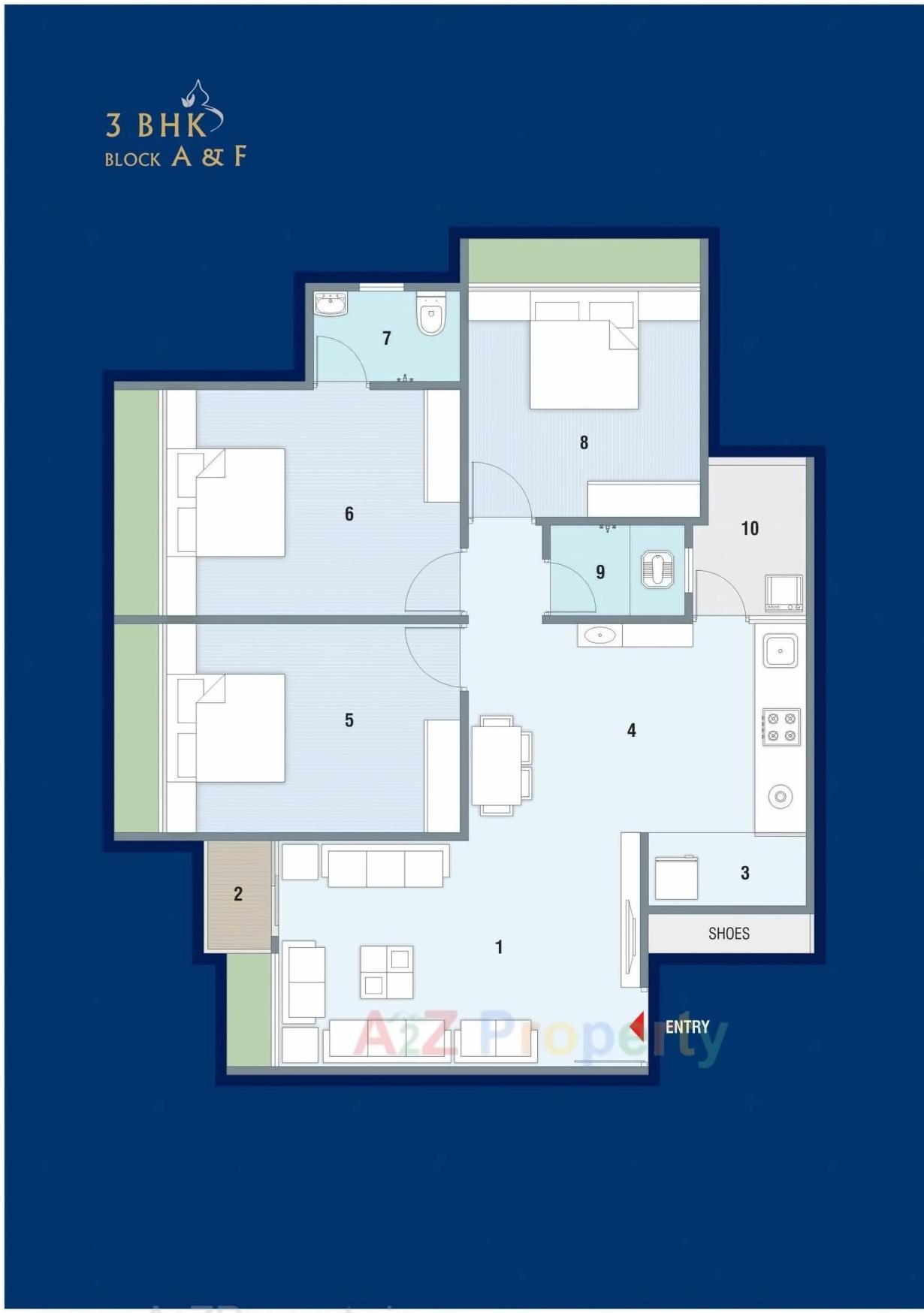 Layout of real estate project Kalash Enclave located at Ahmedabad, Ahmedabad, Gujarat