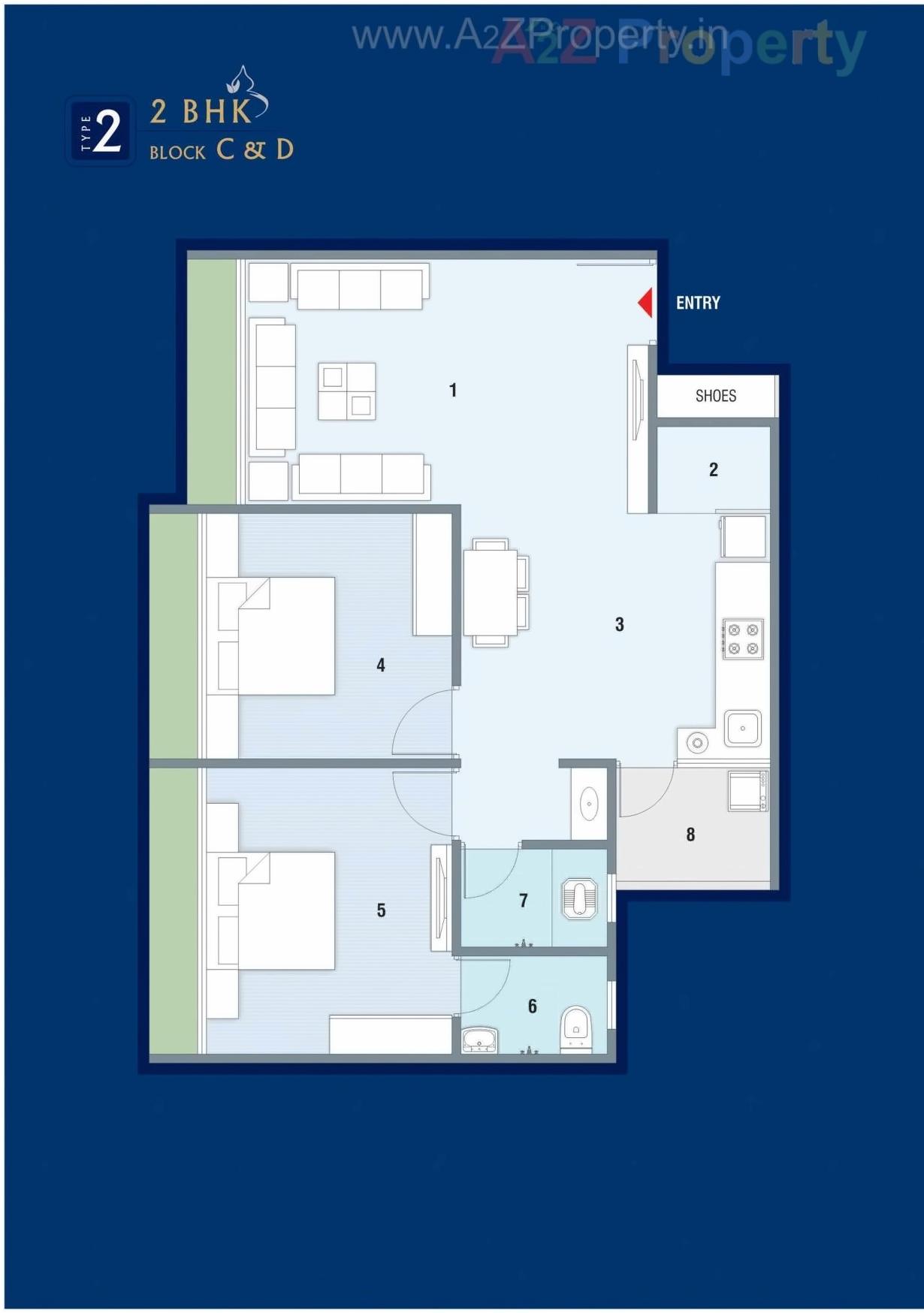 Layout of real estate project Kalash Enclave located at Ahmedabad, Ahmedabad, Gujarat