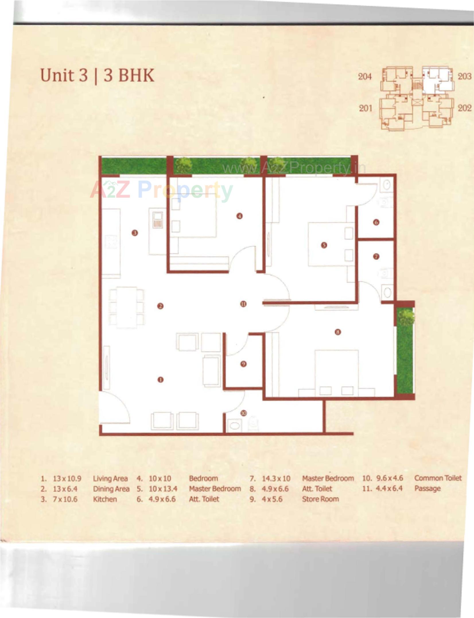 Layout of real estate project Kalash located at Paldi, Ahmedabad, Gujarat