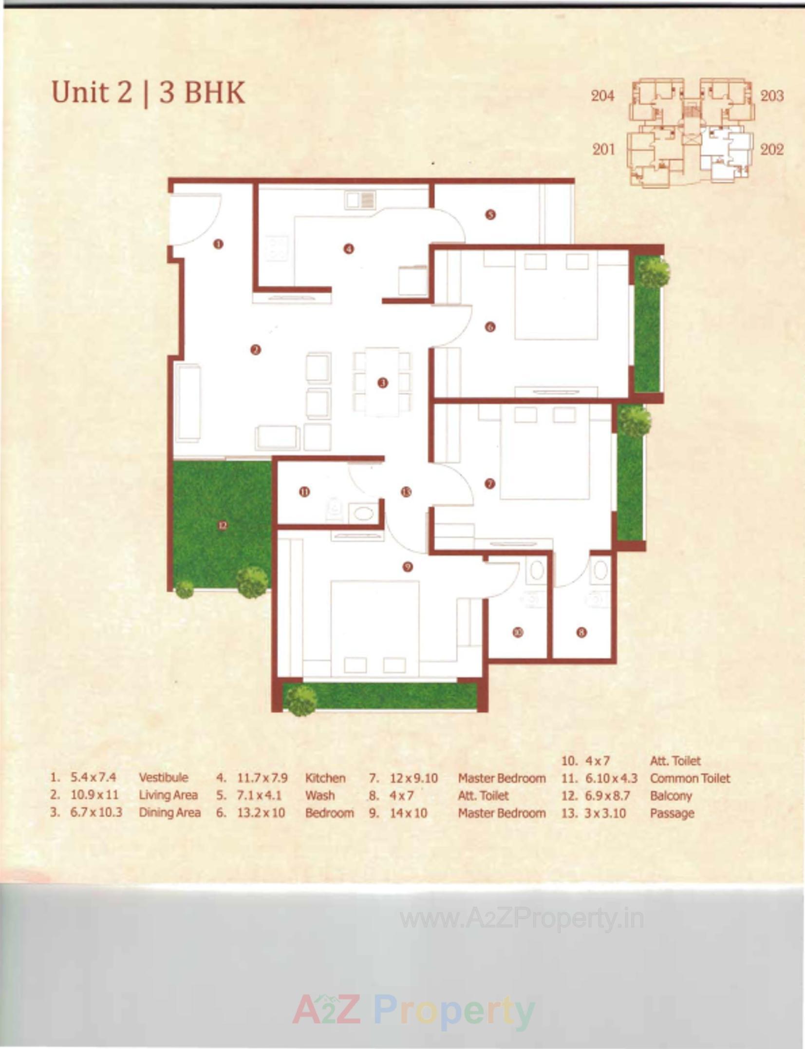 Layout of real estate project Kalash located at Paldi, Ahmedabad, Gujarat