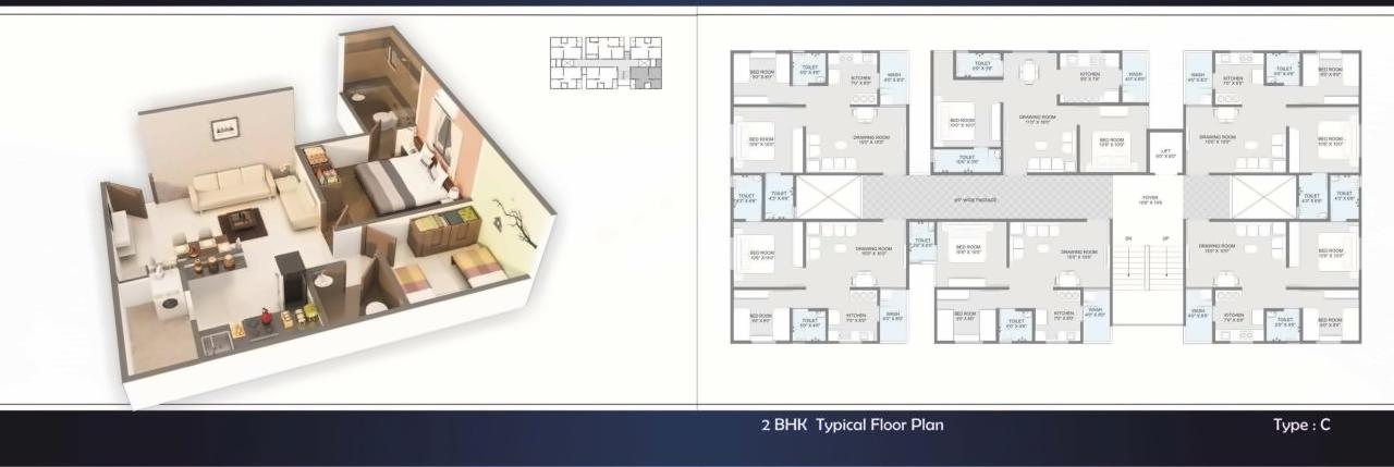 Layout of real estate project Kalash Enclave located at City, Ahmedabad, Gujarat