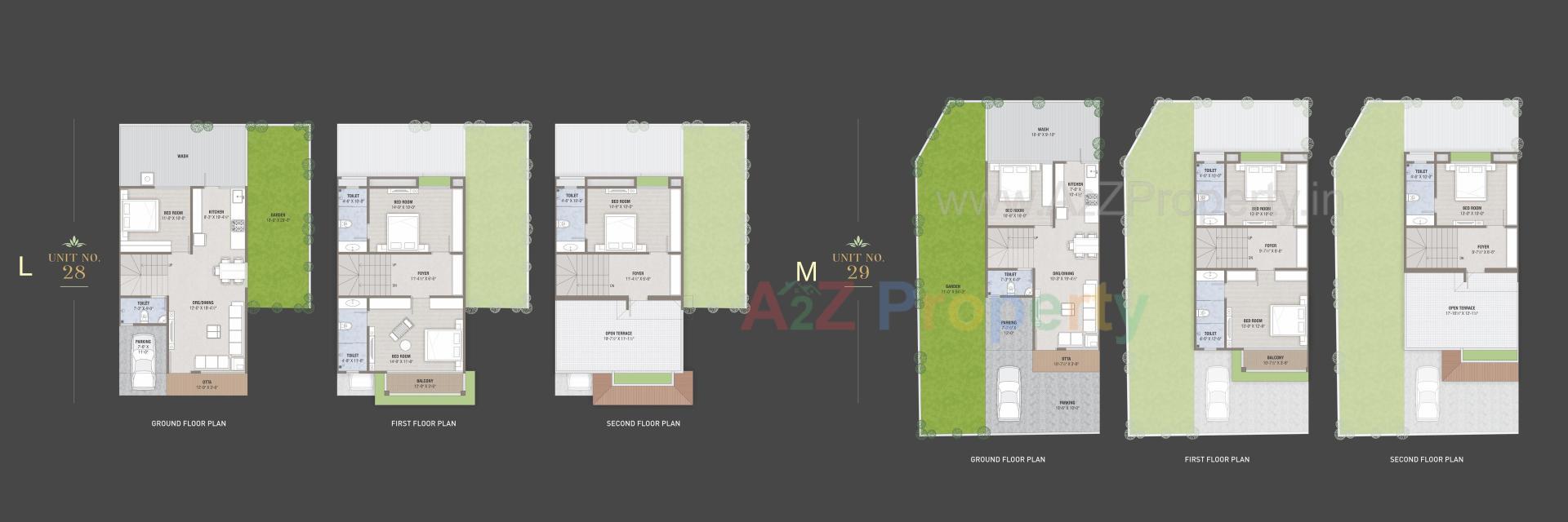 Layout of real estate project Kalash Heritage located at Lambha, Ahmedabad, Gujarat