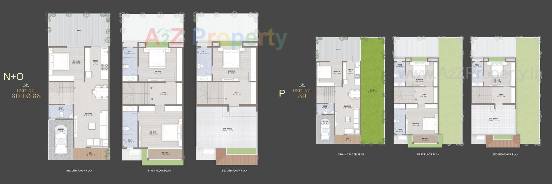 Layout of real estate project Kalash Heritage located at Lambha, Ahmedabad, Gujarat
