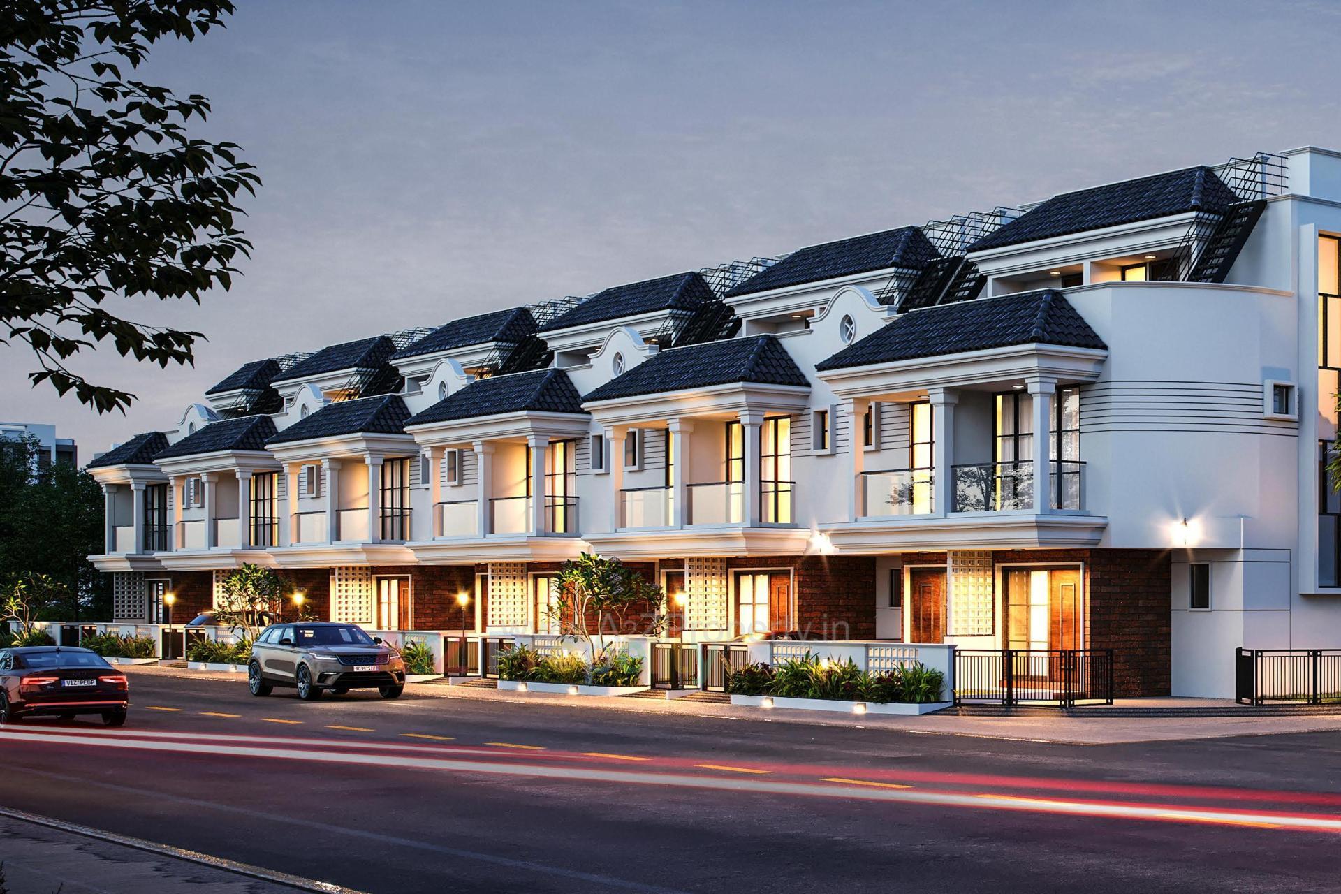 3D Elevation of real estate project Kalash Heritage located at Lambha, Ahmedabad, Gujarat