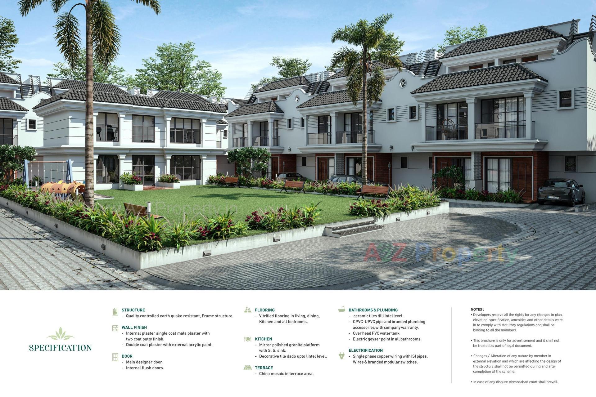 3D Elevation of real estate project Kalash Heritage located at Lambha, Ahmedabad, Gujarat