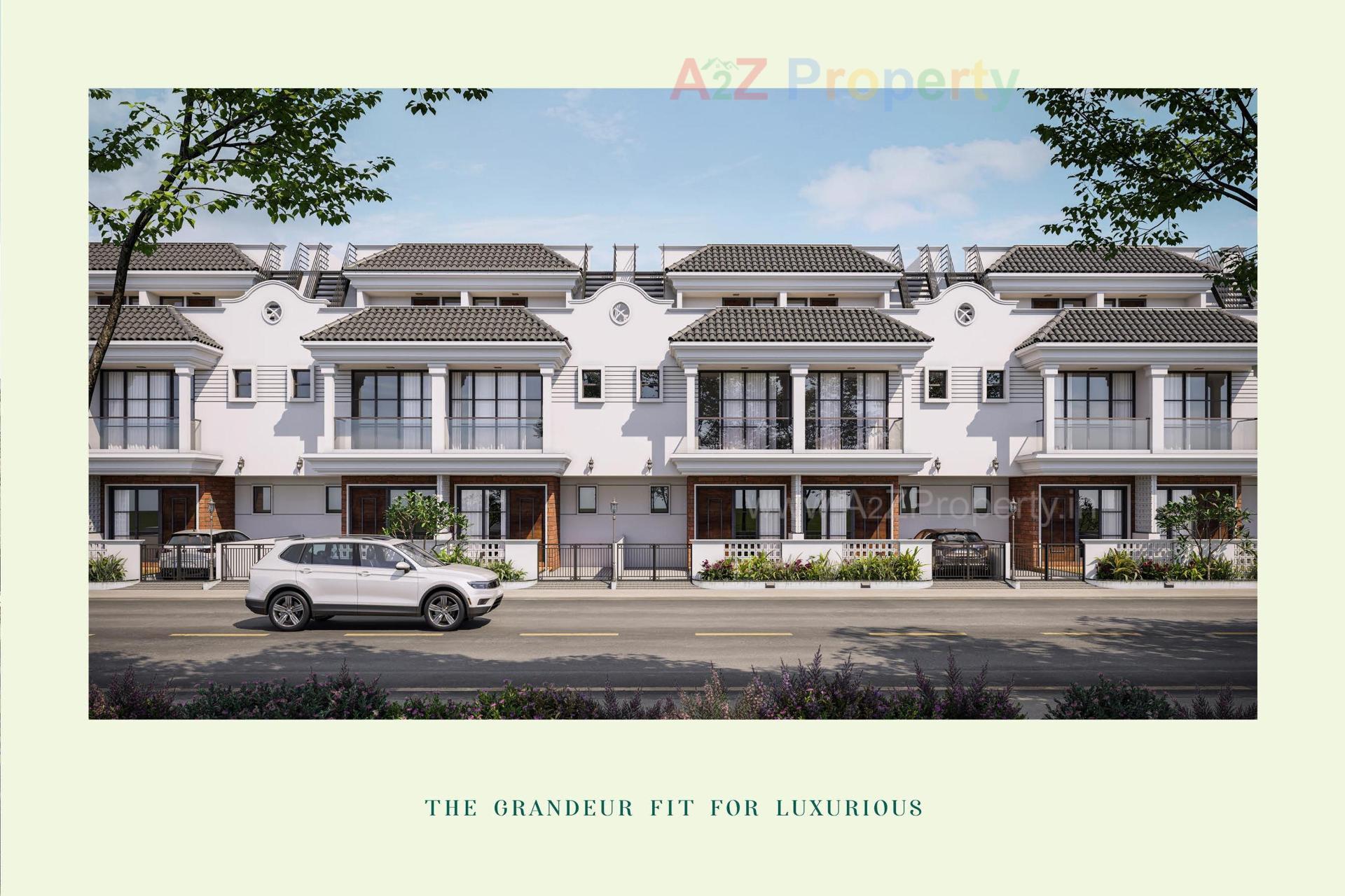 3D Elevation of real estate project Kalash Heritage located at Lambha, Ahmedabad, Gujarat