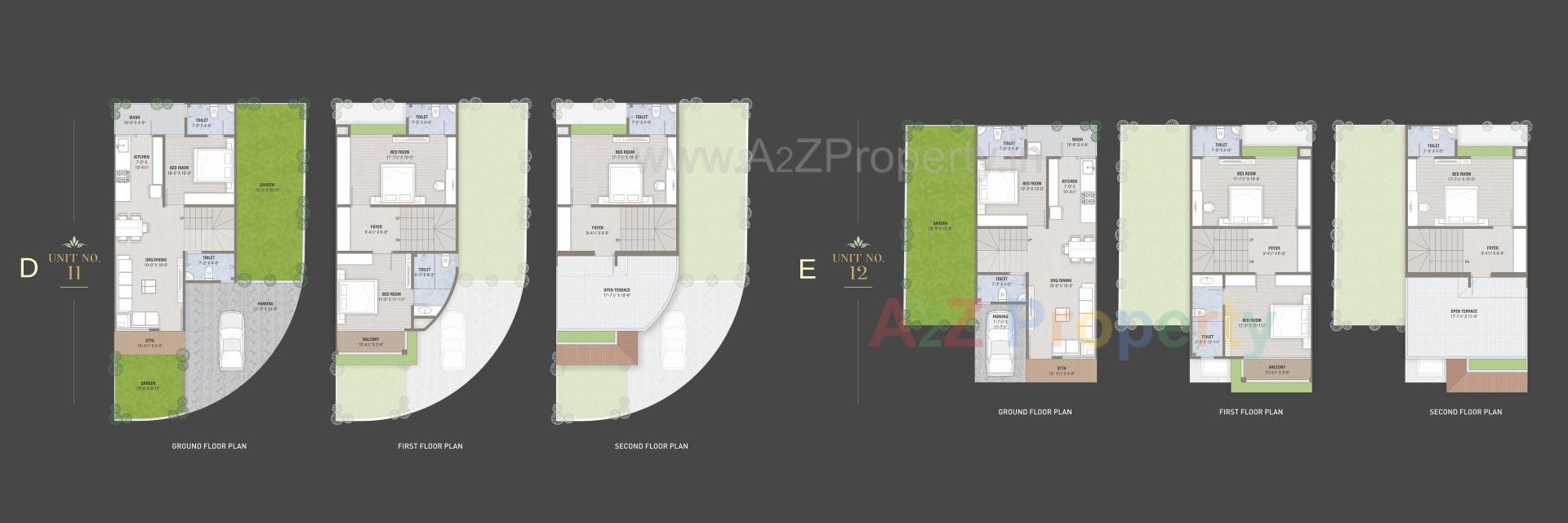 Layout of real estate project Kalash Heritage located at Lambha, Ahmedabad, Gujarat
