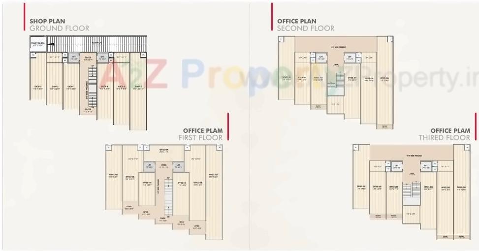 Layout of real estate project Kalash Plaza   Kalash Parisar located at Muthiya, Ahmedabad, Gujarat