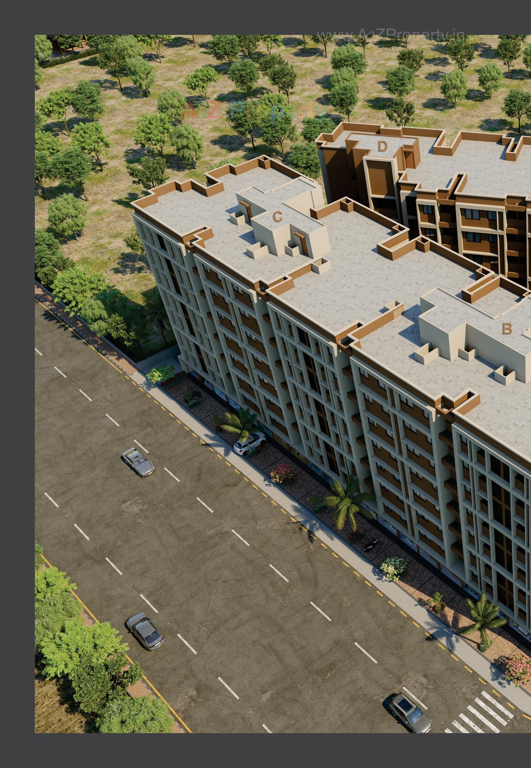 3D Elevation of real estate project Kalash Prathna located at Vatva, Ahmedabad, Gujarat