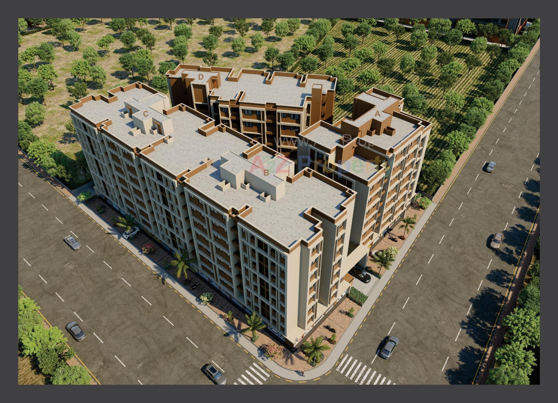 3D Elevation of real estate project Kalash Prathna located at Vatva, Ahmedabad, Gujarat