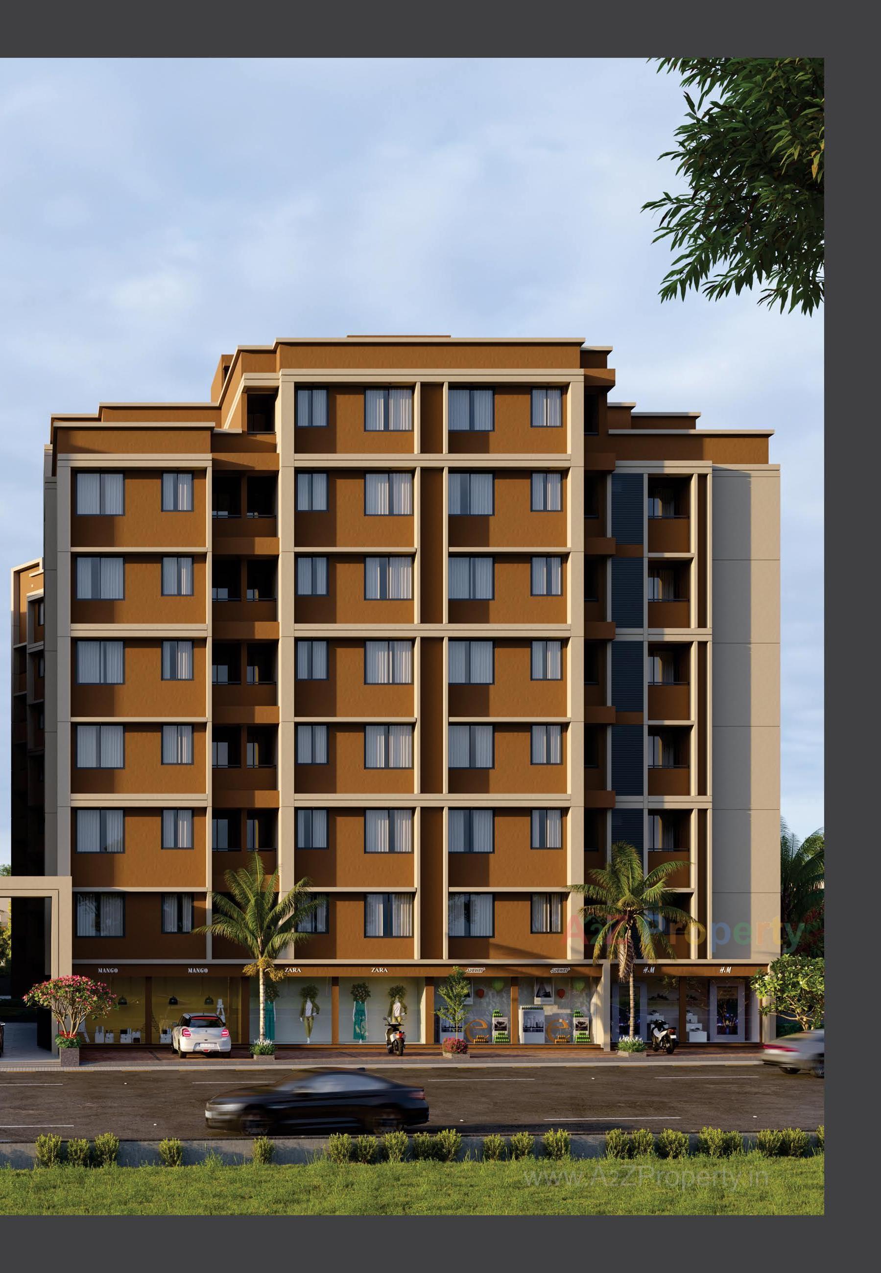3D Elevation of real estate project Kalash Prathna located at Vatva, Ahmedabad, Gujarat