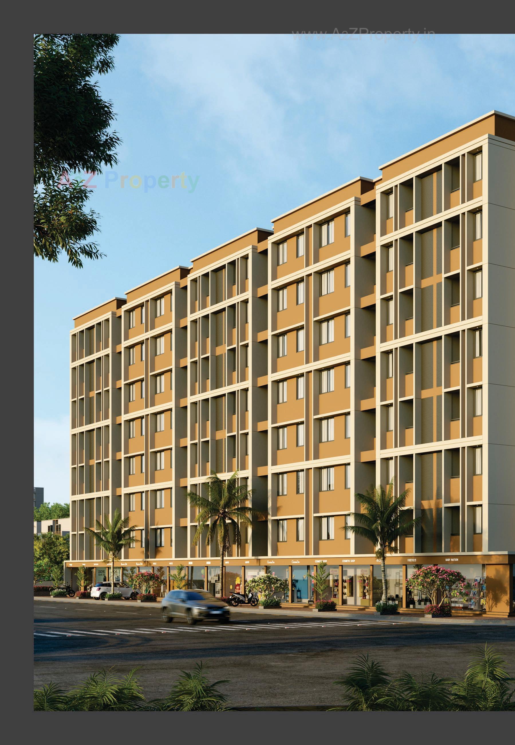 3D Elevation of real estate project Kalash Prathna located at Vatva, Ahmedabad, Gujarat